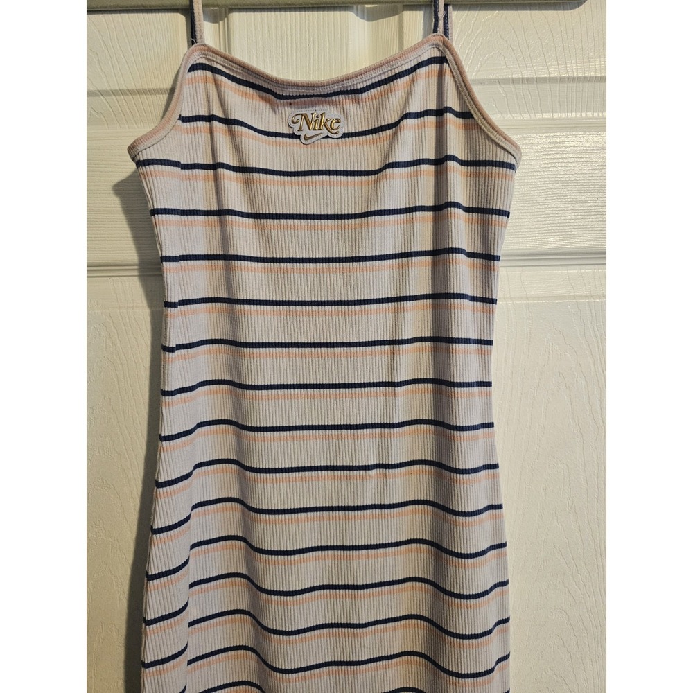 Womens Nike Sz. Small Sportswear Femme Fitted Ribbed Midi Dress Sporty‎ Feminine
